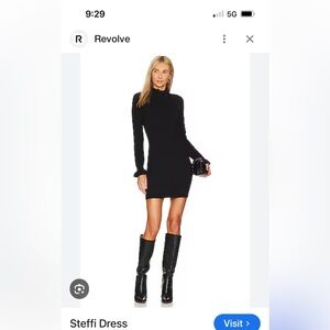 REVOLVE- Black knit dress M NWT!!